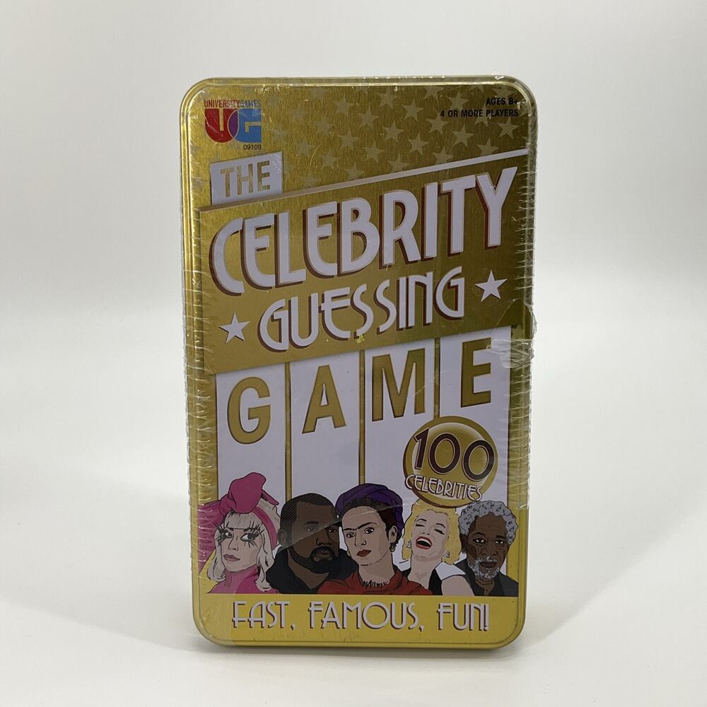 The Celebrity Guessing Game Tin Card Game Sealed University Games Party Game